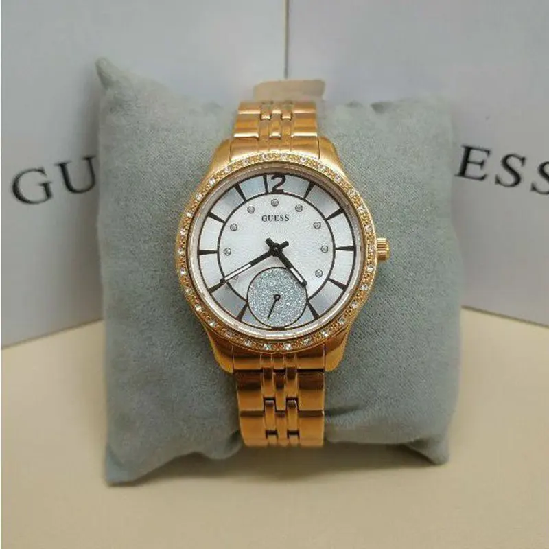 Guess Whitney Mother of pearl White Dial Ladies Watch- W0931L3